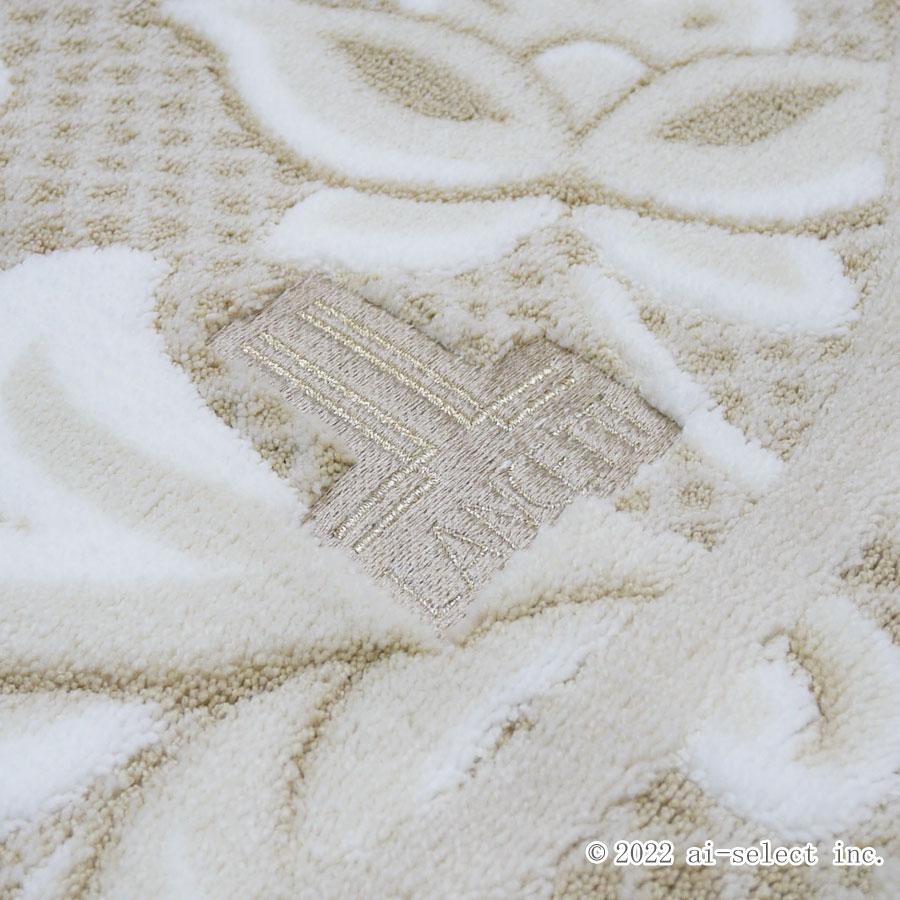 トイレマット 即納　胴長 単品 ロング 送料無料 約65ｘ80ｃｍ  ピッツォ  LANCETTI ランチェッティ ブランド 更紗模様 刺繍  風水 おしゃれ グレー ／ ベージュ |  | 06