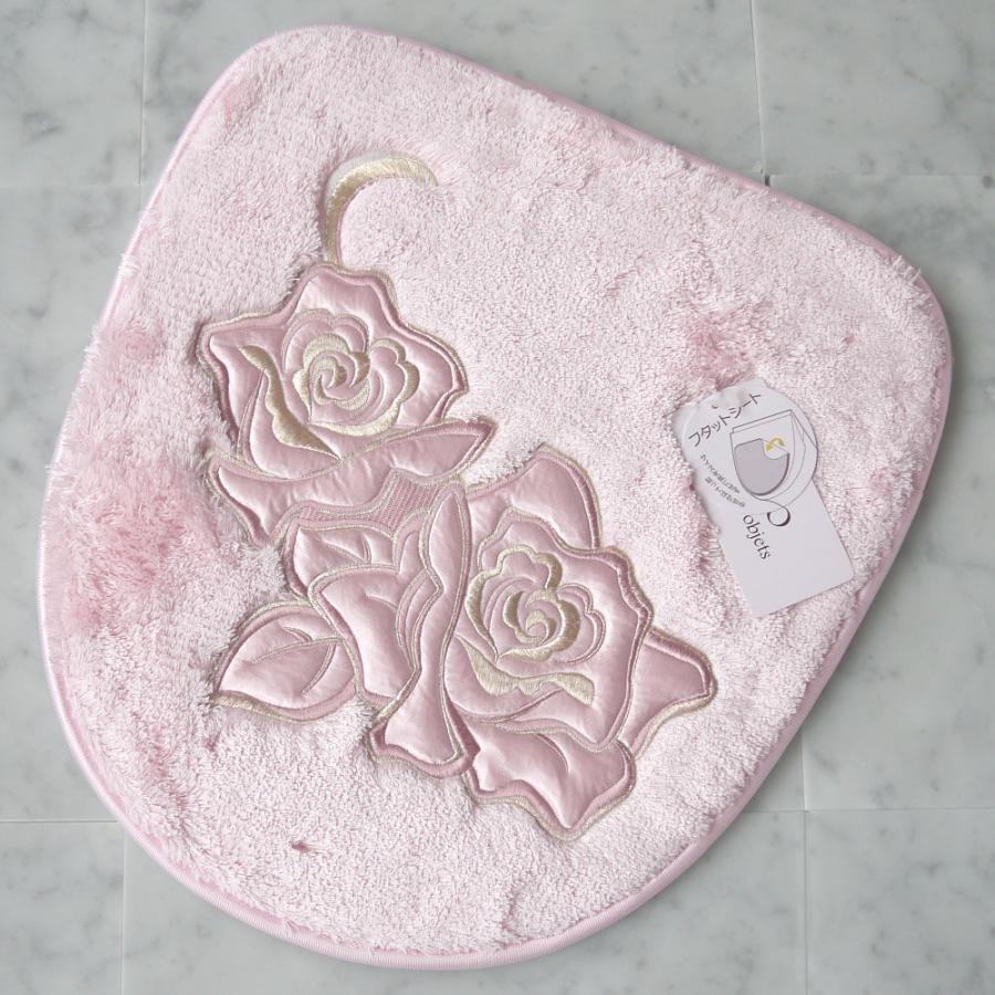 フタカバー　吸着シートタイプなので多機種に対応 貼るだけ簡単 洗える 日本製 国産 プレシャスローズ バラ 薔薇 サテン生地に施された刺繍が綺麗 フタットシー |  | 01