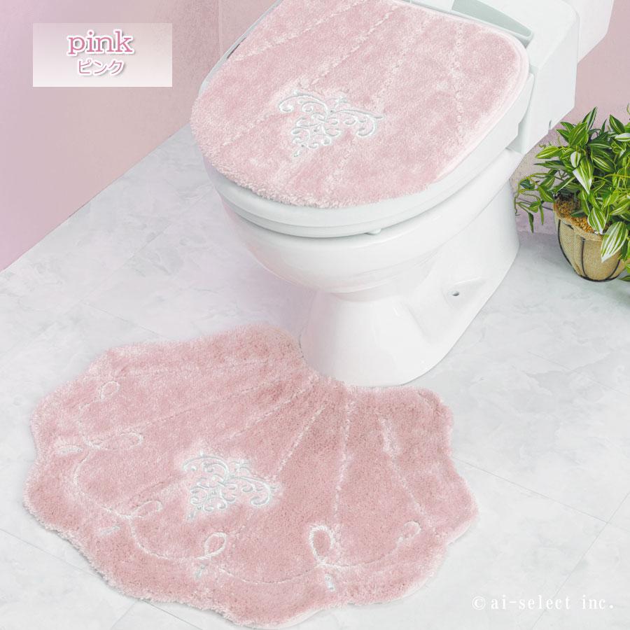 aiトイレマット ＆ フタカバー 2点セット 吸着 タイプ 兼用フタカバー マルチ ロマンスシェル おしゃれ 高級 可愛い 北欧 エレガント 貝の形 海 アイボリー ブル |  | 03