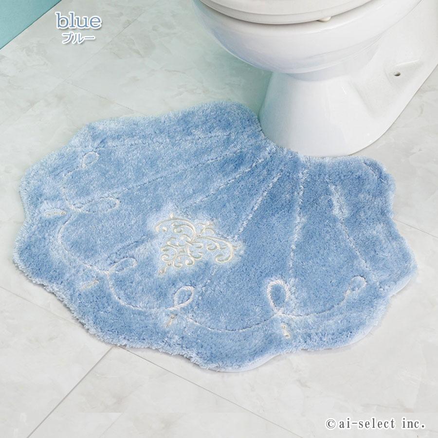 トイレマット 3点セット ルフタカバー無し ペーパーホルダーカバー無し ロマンスシェル おしゃれ 高級 可愛い 北欧 エレガント 貝の形 海 アイボリー ブルー ピ |  | 04