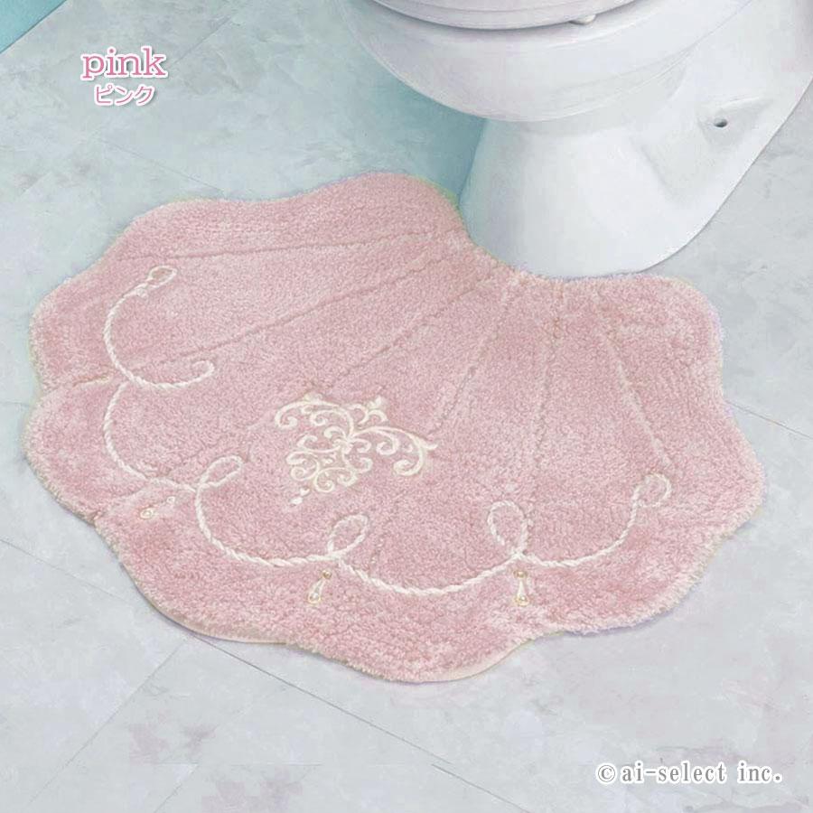 トイレマット 3点セット ルフタカバー無し ペーパーホルダーカバー無し ロマンスシェル おしゃれ 高級 可愛い 北欧 エレガント 貝の形 海 アイボリー ブルー ピ |  | 06