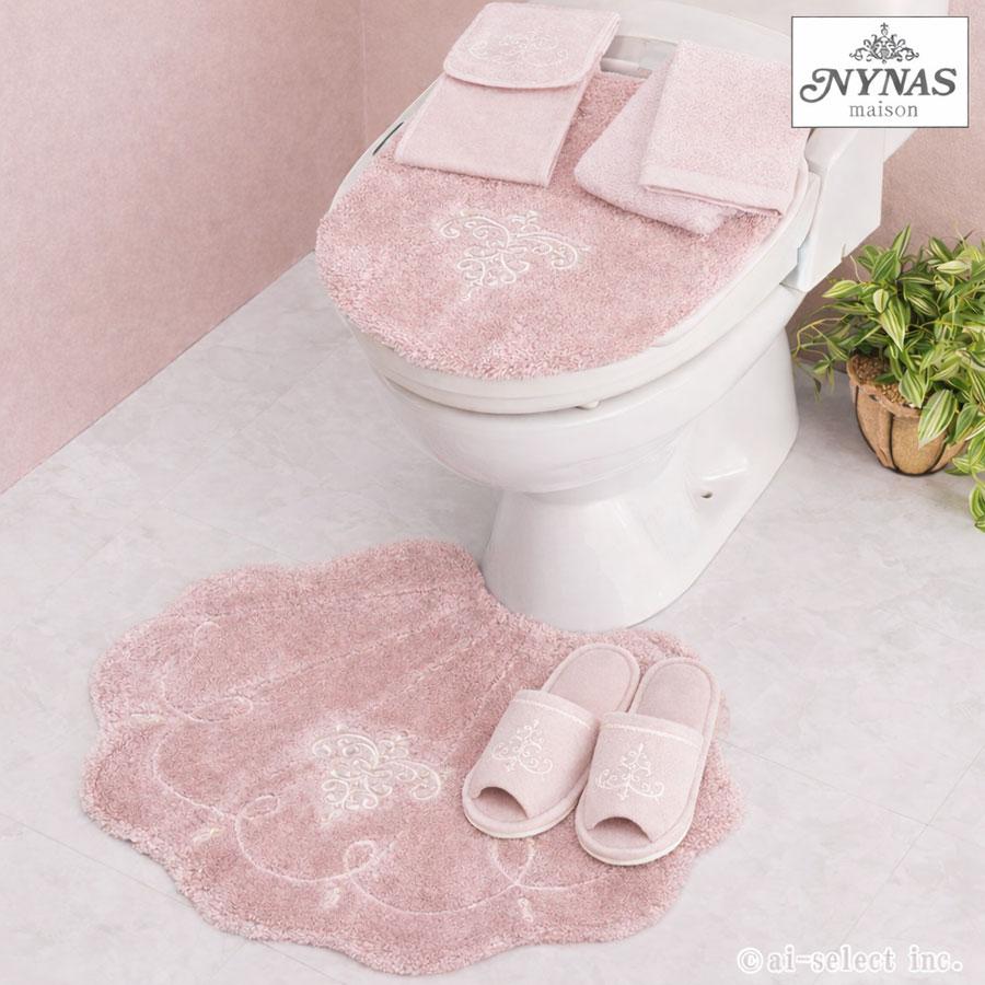 トイレ マット 5点セット 吸着 兼用フタカバー マルチ ロマンスシェル おしゃれ 高級 可愛い 北欧 エレガント 貝の形 海 ホワイト アイボリー ブルー ラメ ビジ |  | 01