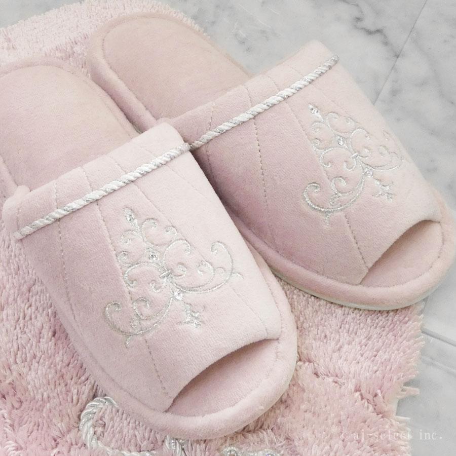 アイボリースリッパのみ同種トイレマットご注文お客様限定販売 ロマンスシェル フリーサイズ 洗えるスリッパ おしゃれ 高級 可愛い 北欧 エレガント 貝の形 海 |  | 03