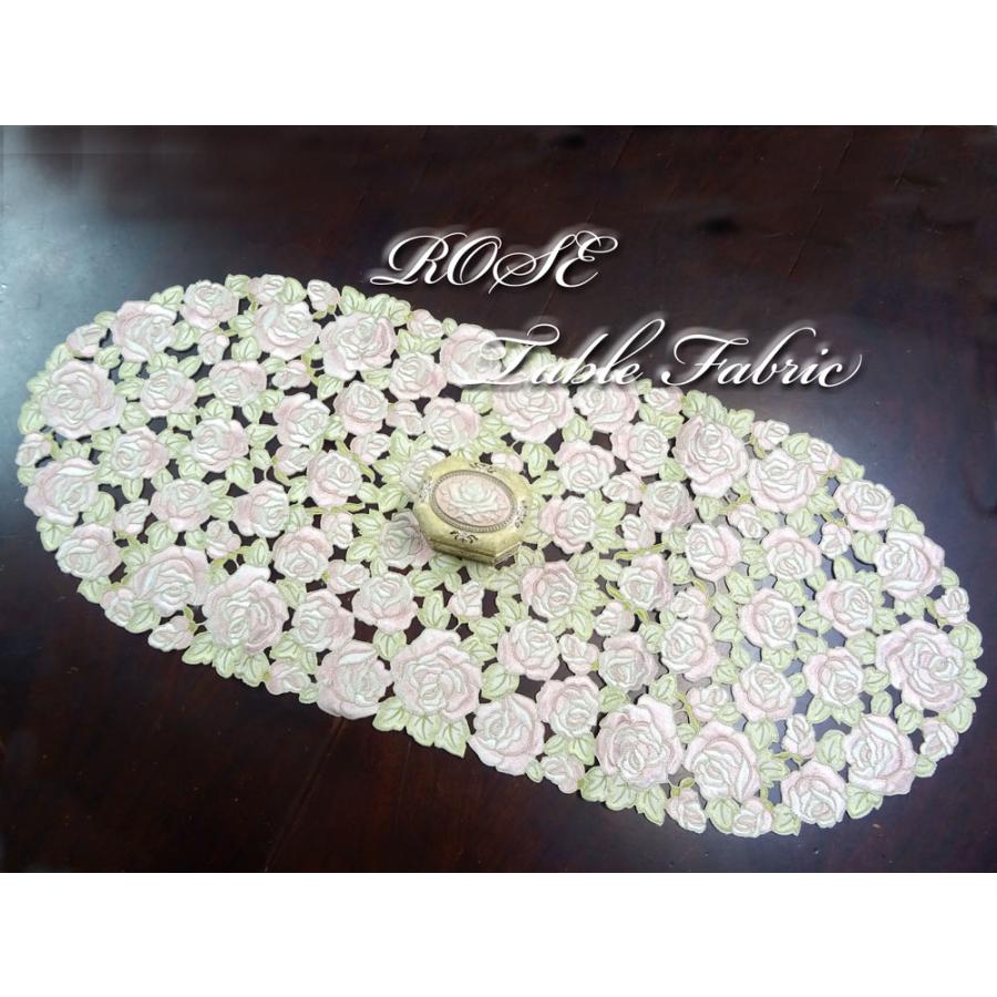 New 刺繍を施し刺繍の上にコード刺繍を施し薔薇の輪郭にレースカットされた35x90cm テーブルセンターｌ ローズブーケ 優しい色合いは 壁やドアに掛けても素 Rosesenter268l 神戸カフェカーテン トイレマットai 通販 Yahoo ショッピング