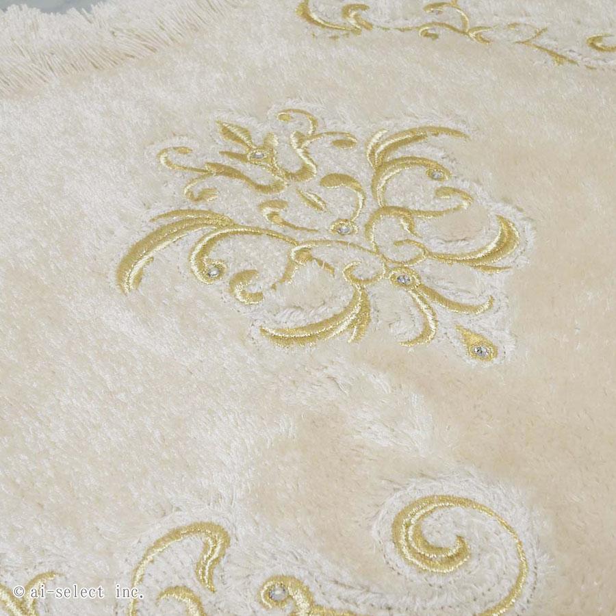 ai　即納 約55cm×85cm ロイヤルパレス 玄関 インテリアマット 秋色 バスマット 新築祝い 改築祝 ラグマット おしゃれエレガント ゴージャス ベージュ ネイビー |  | 04