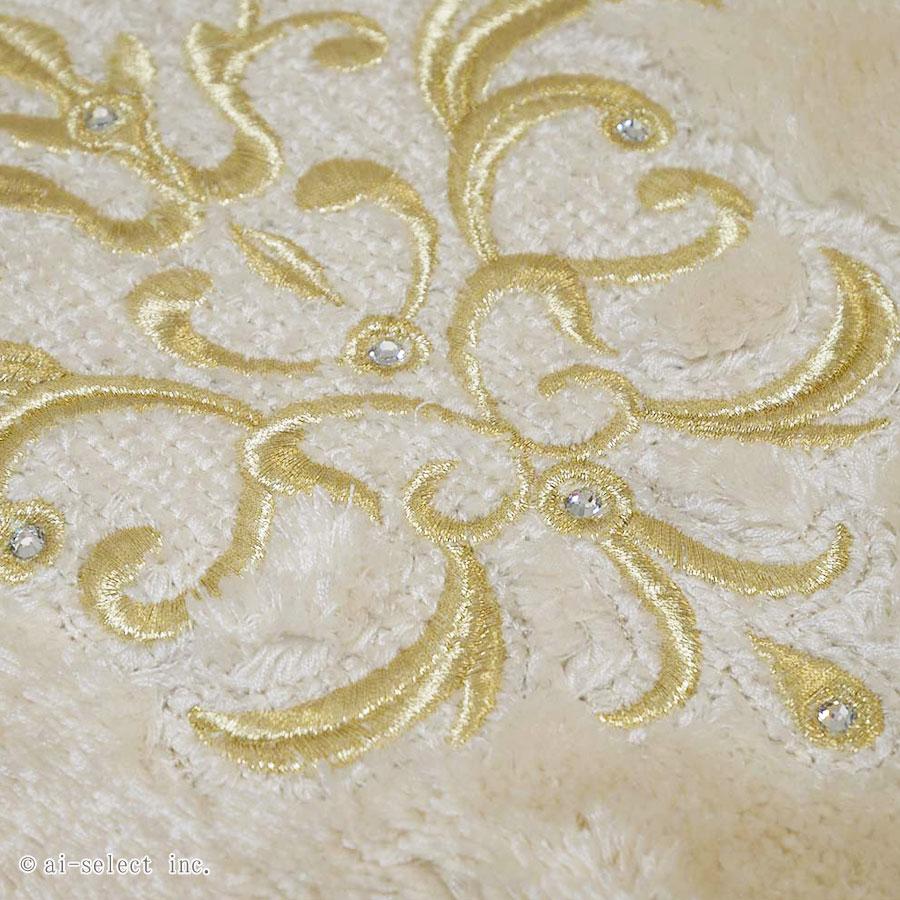 ai　即納 約55cm×85cm ロイヤルパレス 玄関 インテリアマット 秋色 バスマット 新築祝い 改築祝 ラグマット おしゃれエレガント ゴージャス ベージュ ネイビー |  | 05