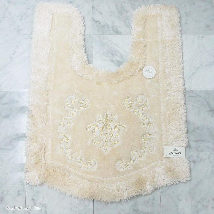 ai 約95×70cm トイレマット プレゼント付 ロング 単品 ロイヤルパレス 胴長 耳長 おしゃれ 高級 可愛い 北欧 エレガント ゴージャス ベージュ ネイビー ブルー |  | 06