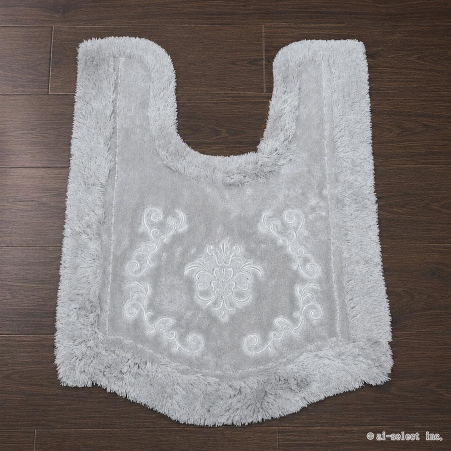 ai 約95×70cm トイレマット プレゼント付 ロング 単品 ロイヤルパレス 胴長 耳長 おしゃれ 高級 可愛い 北欧 エレガント ゴージャス ベージュ ネイビー ブルー |  | 08