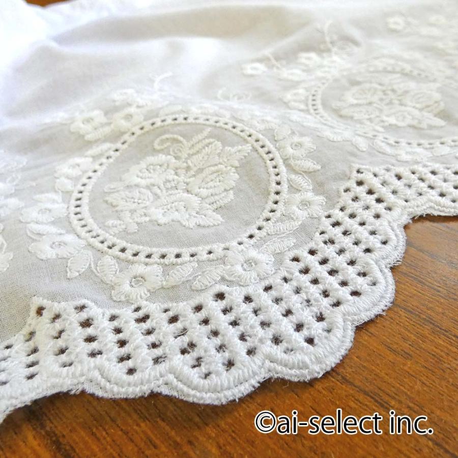 New ai カフェカーテン ポスト投函で送料無料 目隠し ローズ 約120×30cm ベリーショート ローズクォーツ シンプル １段 刺繍 小窓 コットン 薔薇 バラ 綿 |  | 04