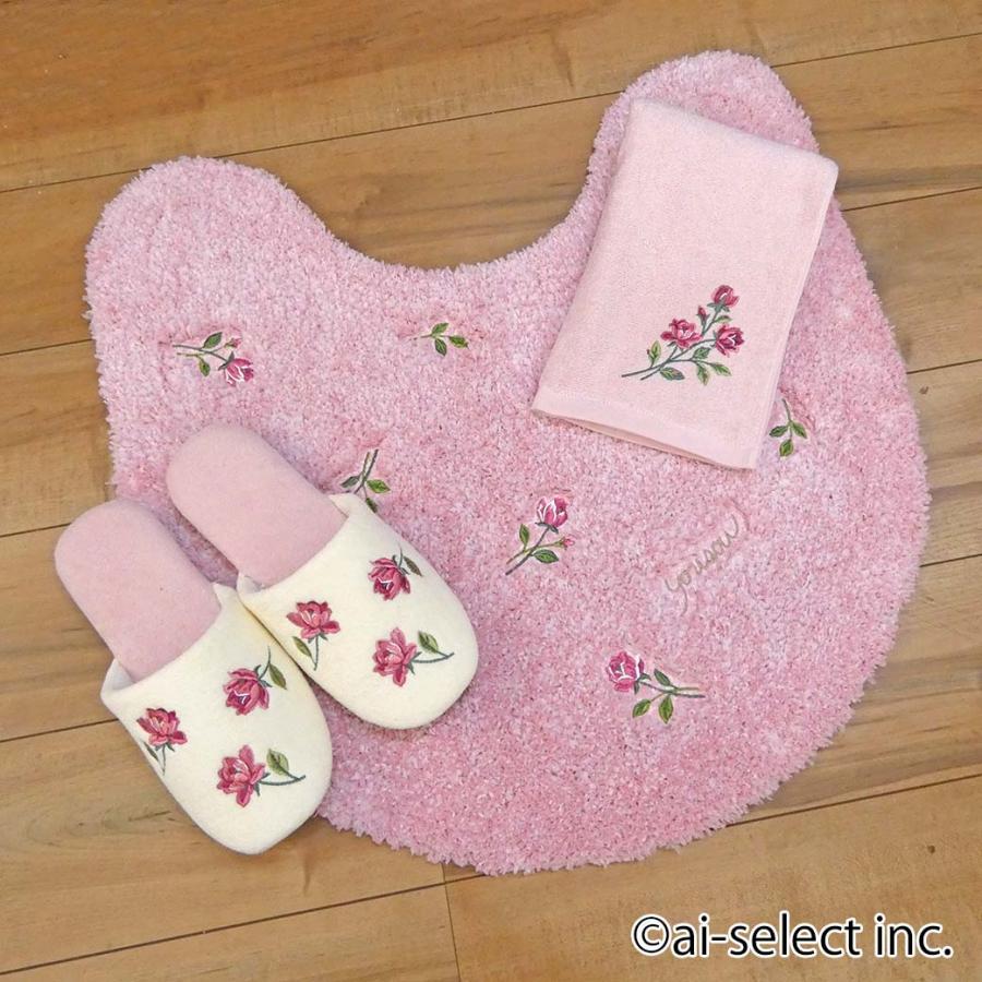 ai 即納3点セット スイートローズトイレマット フタカバー無し ペーパーホルダーカバー無し 風水で人気 ピンク トイレマット 北欧 おしゃれ 薔薇 高級 洗える エ |  | 01