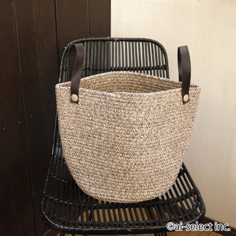 収納力抜群 ストレージバスケット 収納かご ランドリー ブラウン インテリア 北欧 ナチュラル雑貨 おもちゃ 雑誌 スリッパ 持ち運び簡単 |  | 02