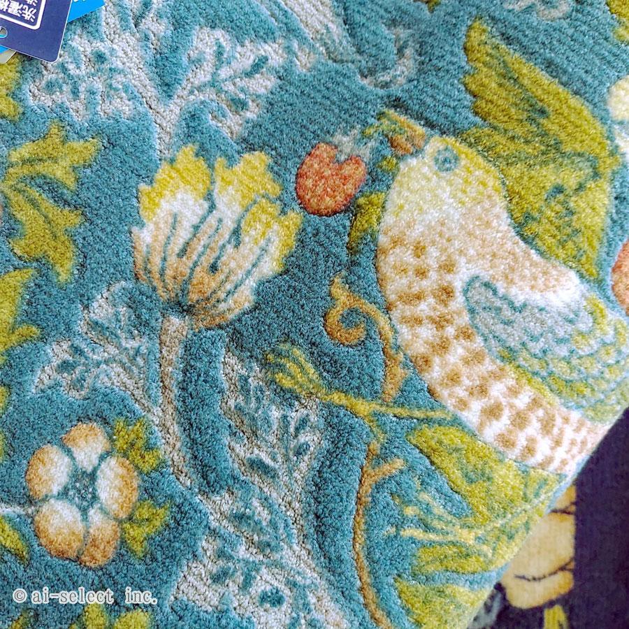 リニューアル キッチンマット 即納 50×180cm 洗面マット ウイリアムモリス 日本製 程よい薄さ システムキッチン にも最適 上品なデザイン 鳥 いちご泥棒 イチの画像