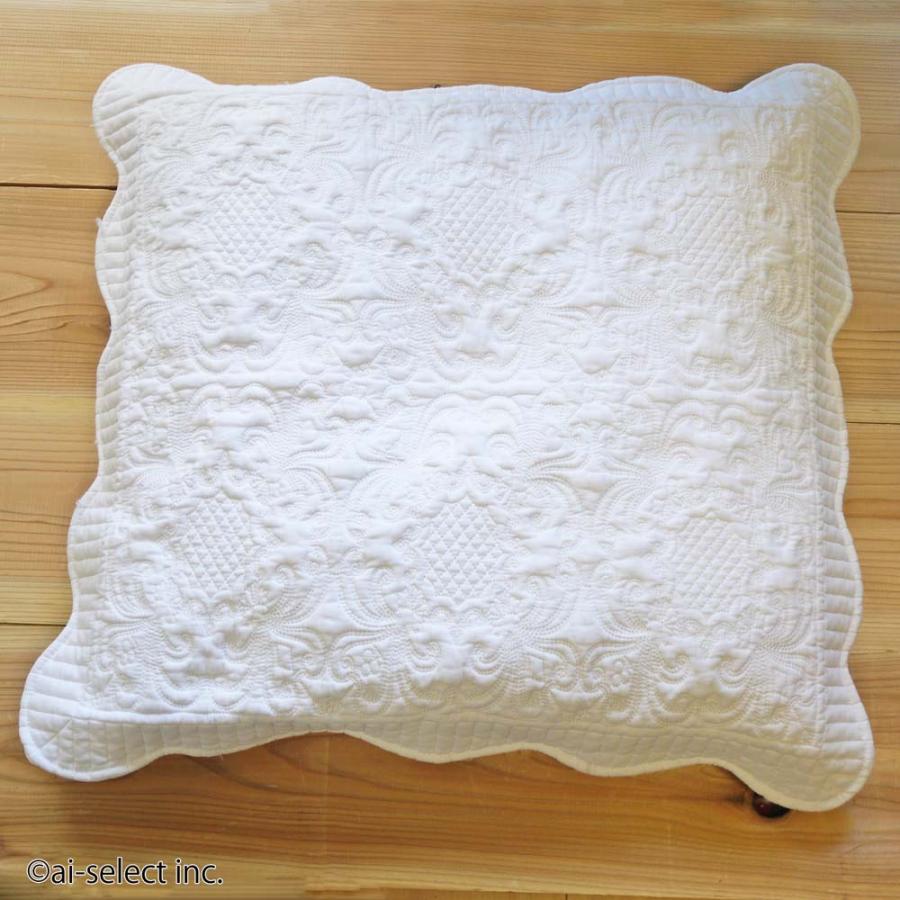 ai 即納 手持ちの座布団もリビングで利用できる 真っ白座布団にリメイク出来るカバー 座布団カバー 中身は含みません 価格以上に上質 店長お勧め ホワイトキルト |  | 01