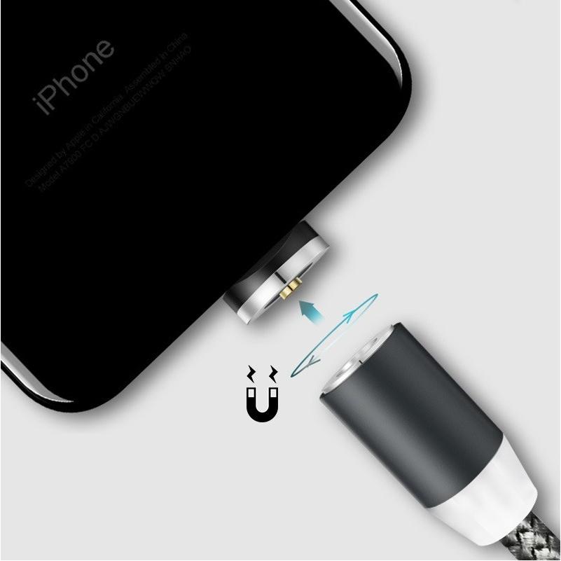 LED付きマグネット 充電ケーブル マグネット端子 Micro USB Type C  Android アンドロイド iPhone  USBケーブル LED｜aishop-jjl｜09