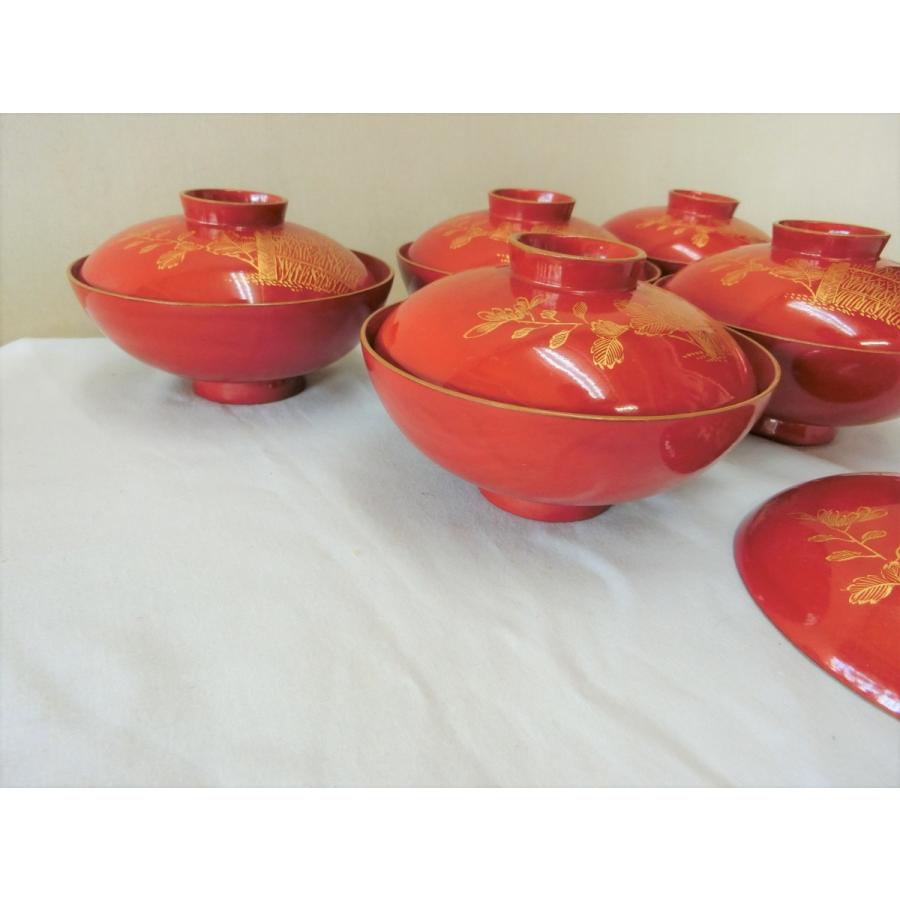 輪島塗　お椀5脚セット 輪島塗のお椀 5個セット 輪島塗 お椀5脚セット 輪島塗 お椀5脚セット