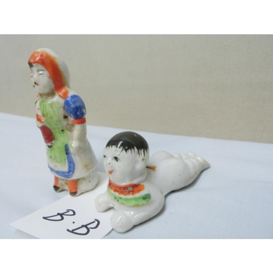 【色絵陶磁器　2点　這い這い人形　伊万里　地方窯・BB・おもちゃ】◆レトロ　コレクション　収集｜aishuw｜02
