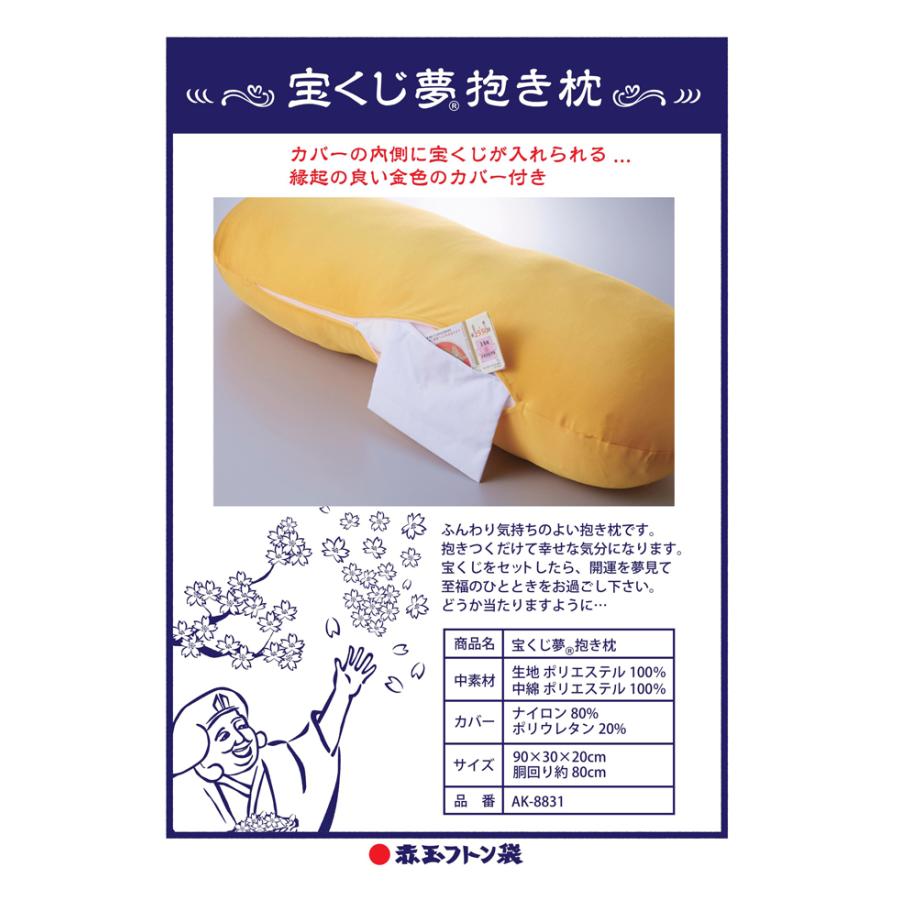 宝くじ夢抱き枕 「もし宝くじが当たったら」と想像しながら眠りに