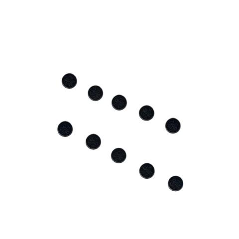 学生服用裏ボタン10個セット・黒プラスチックチェンジボタン(桜・サクラ) | 