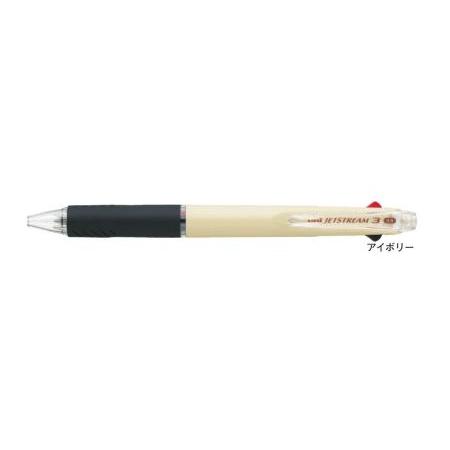 三菱鉛筆 油性ボールペン ジェットストリーム 3 3色ボールペン アイボリー SXE340005.46 名入れ(パッド)｜aisol33