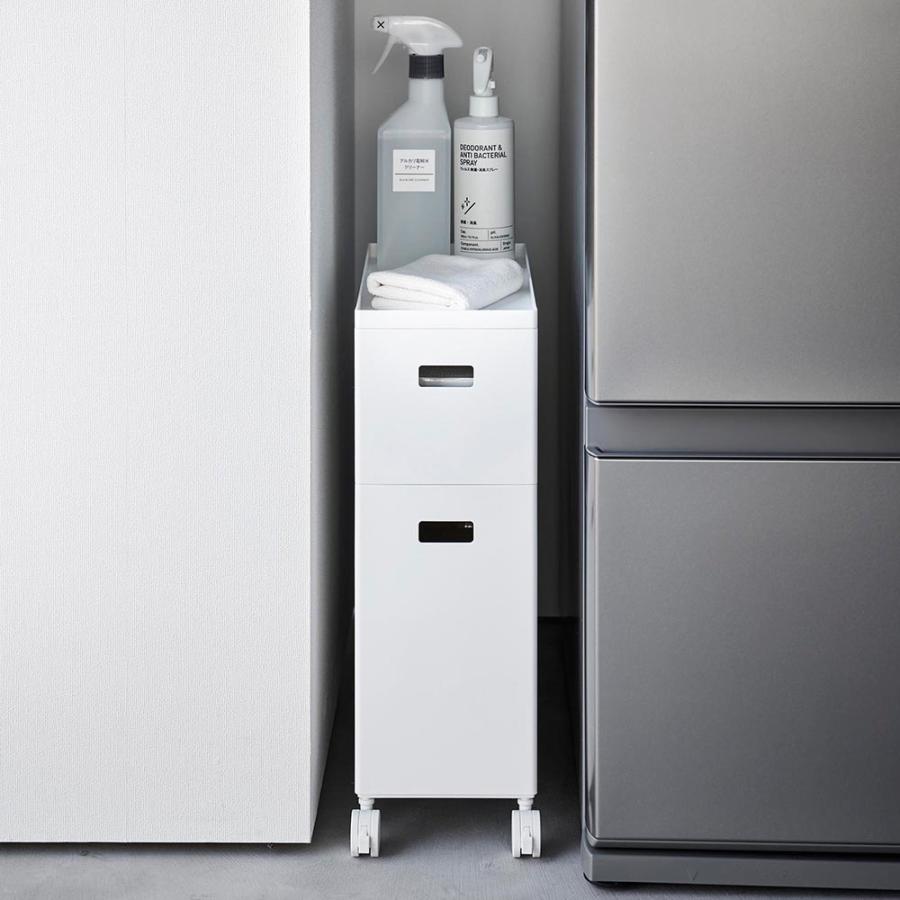 蓋付き収納ボックスワゴン用追加ボックス タワー S 山崎実業 tower 6L