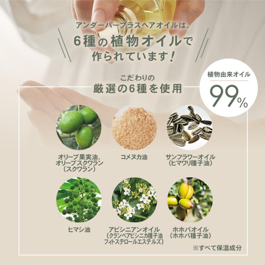 ヘアオイル アンダーバープラス92ml スタイリングオイル マルチ ヘアオイル アンダーバープラス92ml スタイリングオイル マルチ