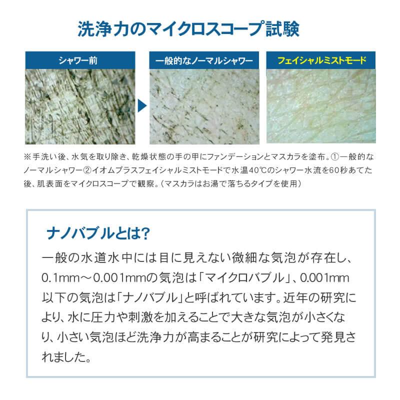 シャワーヘッド クレイツ イオムプラス ディープクレンジング ミストシャワー IO霧+ CIMSH-X6N 節水 スキンケア 正規販売店 送料無料 IOM+の画像