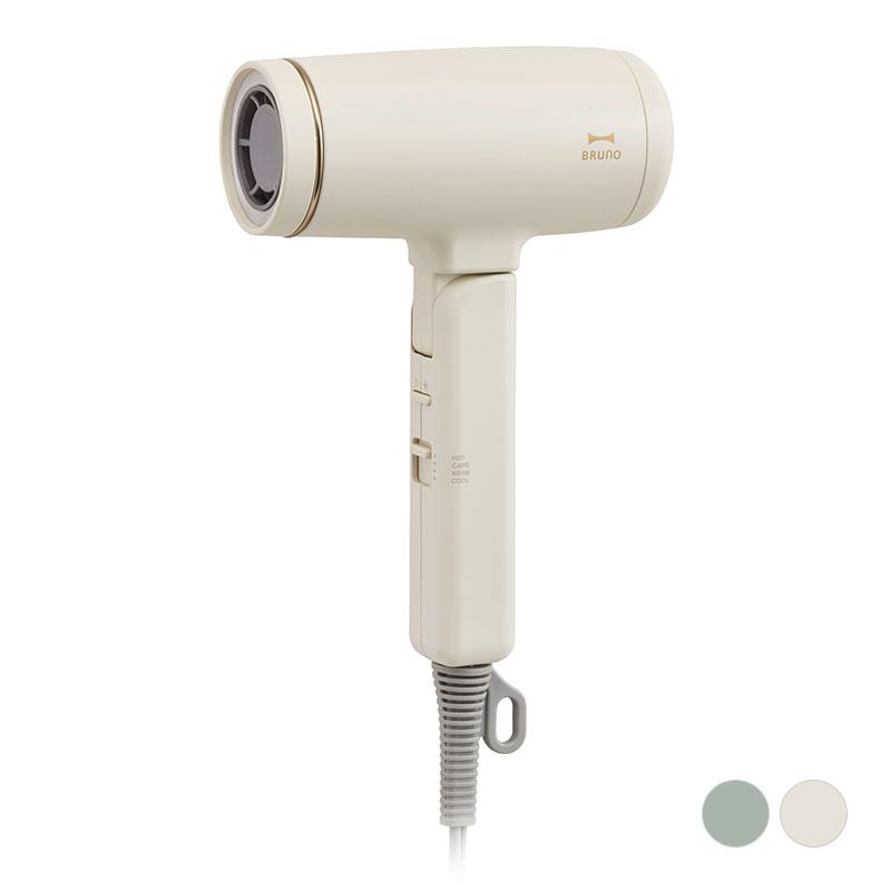 BRUNO コンパクトヘアドライヤー グリーン BRUNO（ブルーノ） コンパクトヘアドライヤー BOE146 エクリュ