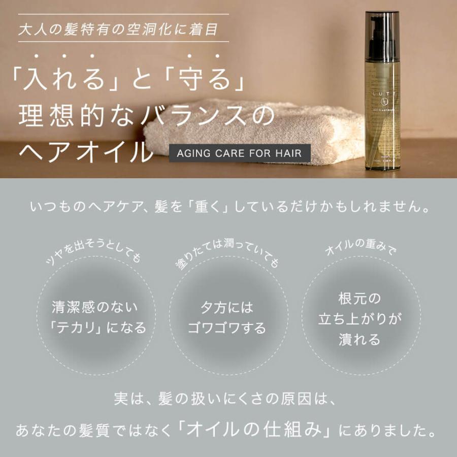 LUTY（ルーティー） ヘアオイル スムース/モイスト 30ml トラベル 旅行