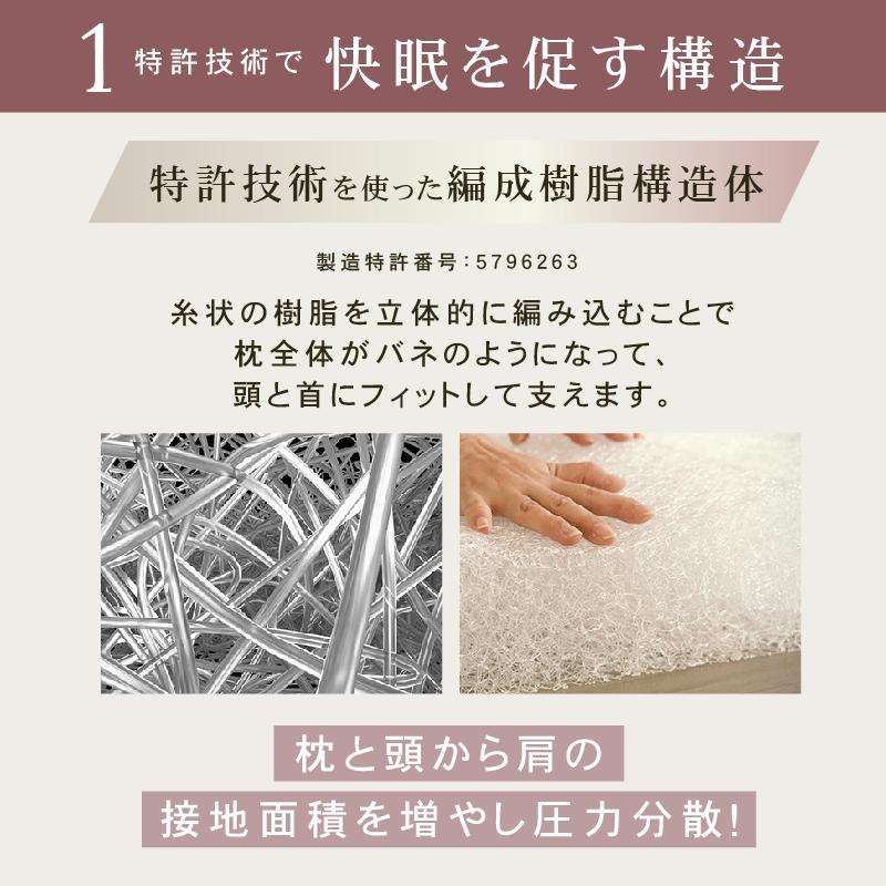 スリープエンリッチ ネックフリーピロー 専用カバー付 送料無料 スリープエンリッチ ネックフリーピロー 専用カバー付 送料無料