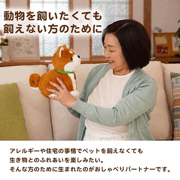 11％OFFクーポン特典 即納 しばいぬコウタ バンダナつきセット 簡単操作で挨拶やお返事する音声認識ぬいぐるみ 一人暮らしの高齢者・ペットロス 癒し 柴犬の画像