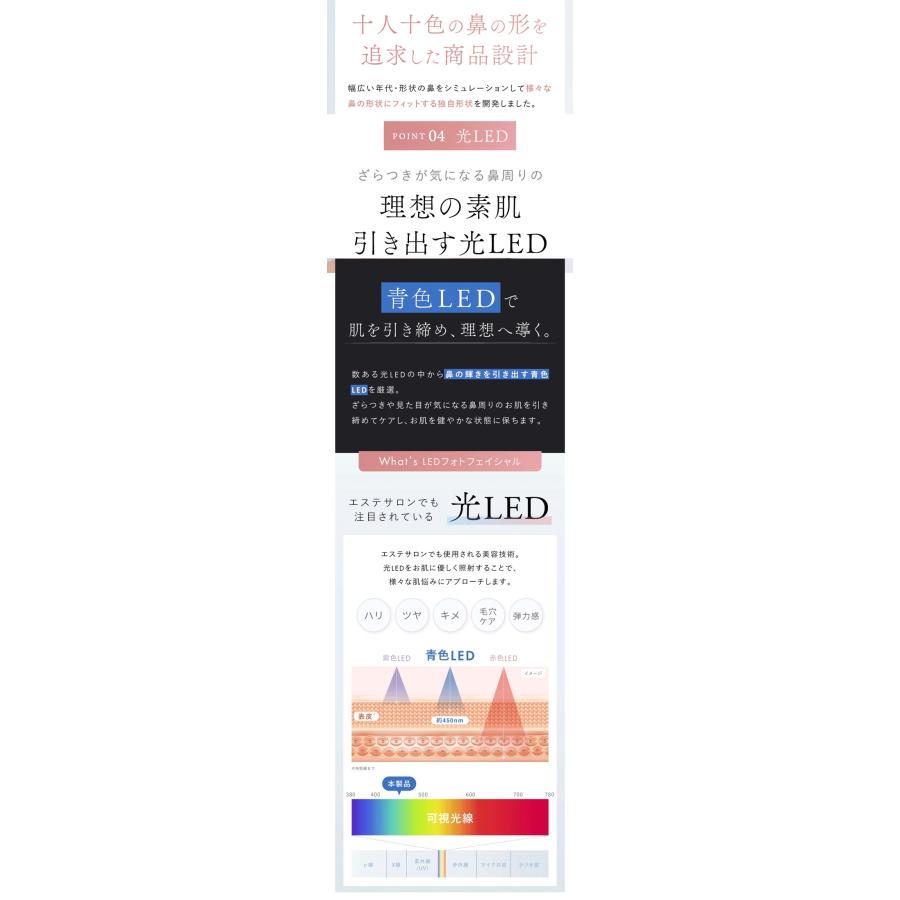 即納 QNose 鼻専用美顔器 鼻のコンプレックス キュノーズ NIPLUX（ニップラックス）保証1年付き 鼻専用ems 毛穴引き締め＆美鼻ケア 口元や顔全体の印象もの画像