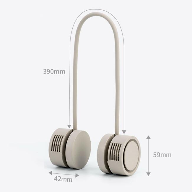 即納　羽なし首掛け扇風機 ネックバンドファン ローリング NeckBandFan Rolling ネックバンドファンolling 羽なし くびかけ扇風機 DANSOON ポータブル扇風機 |  | 08