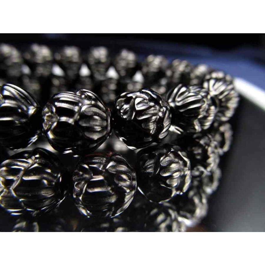 富貴花天然水晶モリオン厄除パワーストーンブレスレット新品