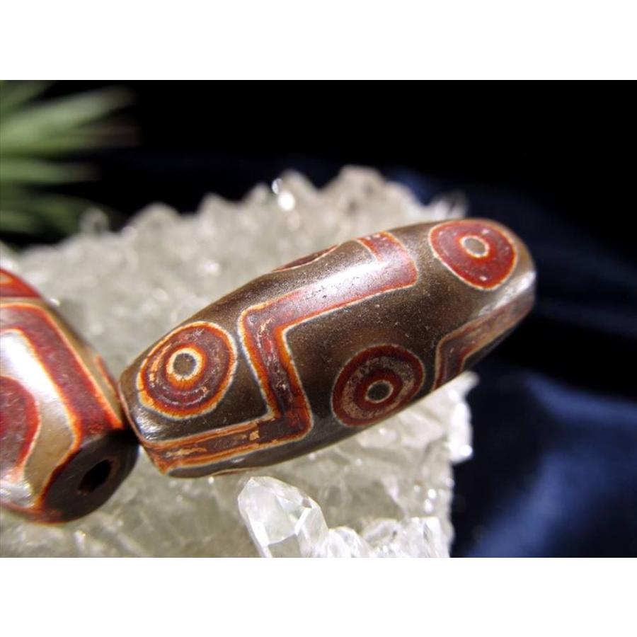 黒鳶赤紋　龍眼天珠　風化　ラス1 ◇流通量が少ない激レア品！◇黒鳶赤紋（くろとびせきもん）天珠