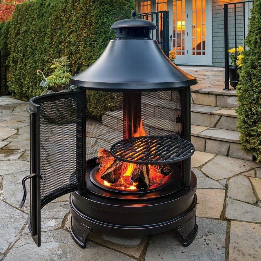 OUTDOOR FIRE COOKING PIT ファイヤー ピット 調理用焼き網付き OUTDOOR FIRE COOKING PIT ファイヤー ピット 調理用焼き網付き