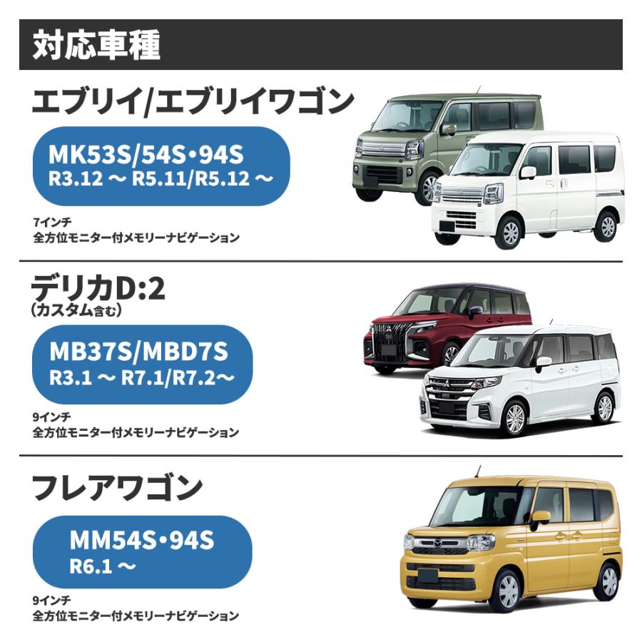 スズキ（SUZUKI） テレビキット 全方位モニター メモリーナビ 三菱