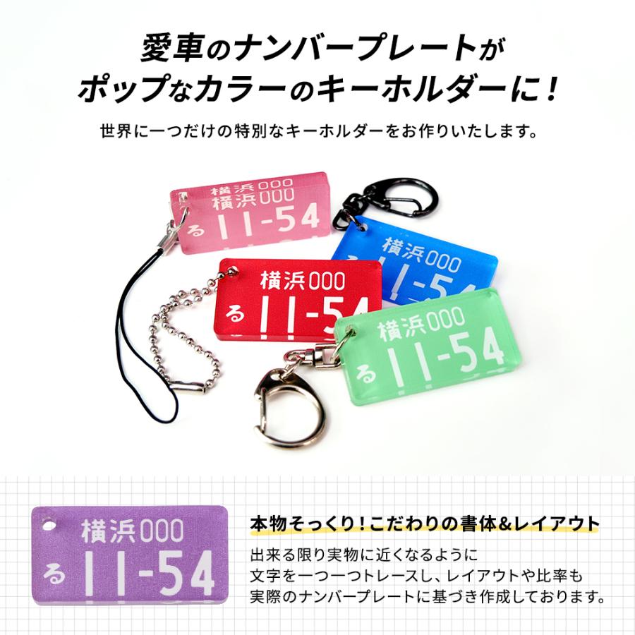 カラフルナンバープレートキーホルダー8個セット プレゼント ナンバープレートキーホルダー キュートタイプ