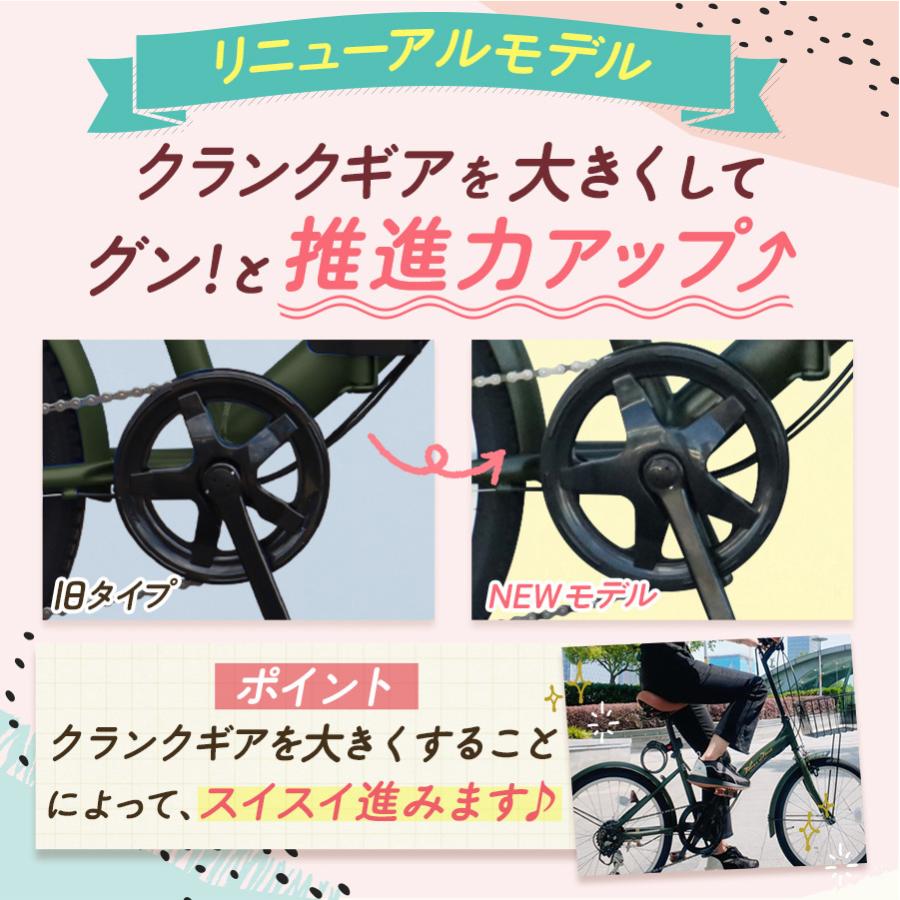 ホワイト　折りたたみ 自転車 20インチ カゴ付 折り畳み自転車　通勤通学 楽天市場】折りたたみ自転車 20インチ カゴ付 シマノ 6段変速