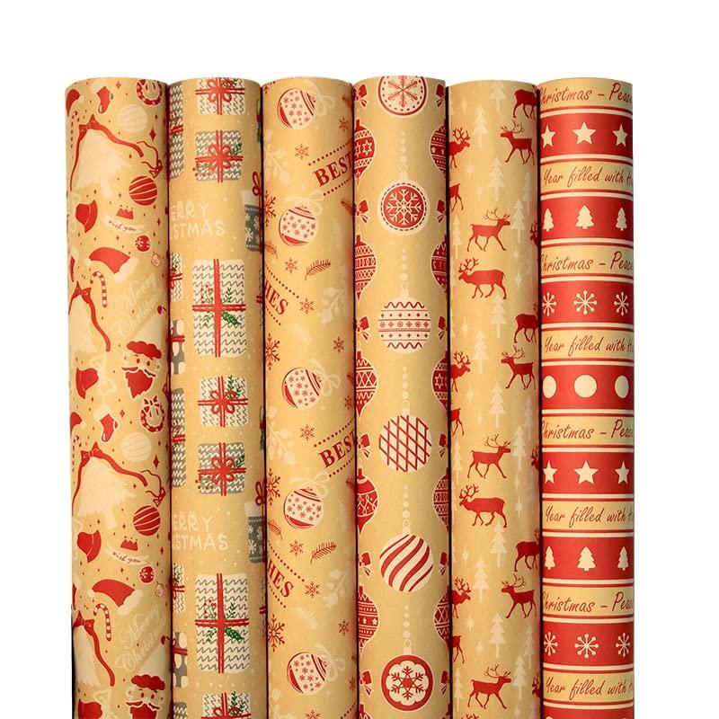 Lihao クリスマス ラッピングペーパー 包装紙 12ロール 大判 70x50cm 半才 クリスマスプレゼント ギフト 贈り物 包装 ラッピン Ait3e929a1aa7 愛知物販本店 通販 Yahoo ショッピング