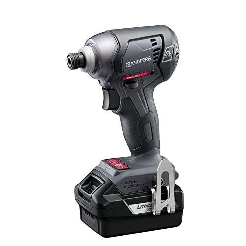 京セラ (Kyocera) 旧リョービ プロ用 充電式インパクトドライバー DID181L5 655255A ブラック 【高輝度LEDライト搭載で