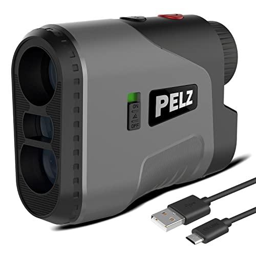 PELZ ゴルフ 距離計 【2022年新型 電子式手ブレ補正 光学6.5倍望遠 】距離測定器 660yd対応 NX-600 振動アラーム付き