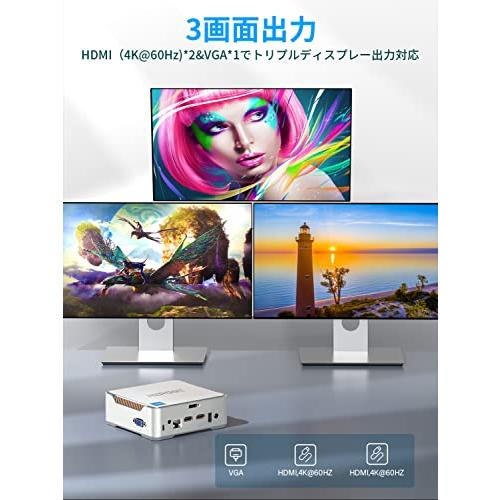 NIPOGIミニPC Intel N95/16GB RAM/512GB ROM NiPoGi AK1Plus ミニPC