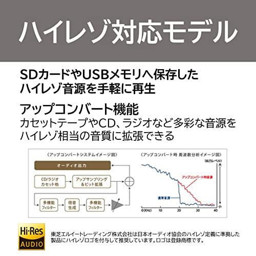 匿名配送 東芝 ハイレゾ CDラジカセ SD/USB/CD-RW対応 Aurex TY-AK1(N) サテンゴールド 【CEG6704179704】(23381円)