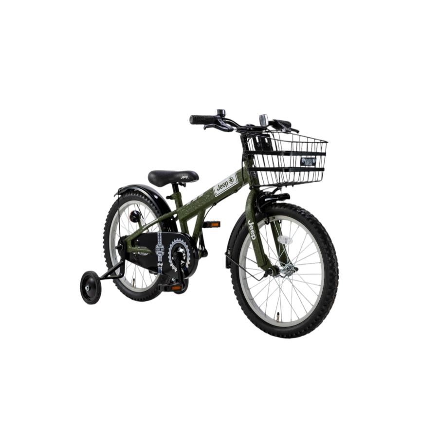 ジープキッズ自転車　18インチ　カーキカラー 使用回数少なめ Jeep（ジープ） JEEP 18インチ 子供用自転車 キッズ自転車 キッズ