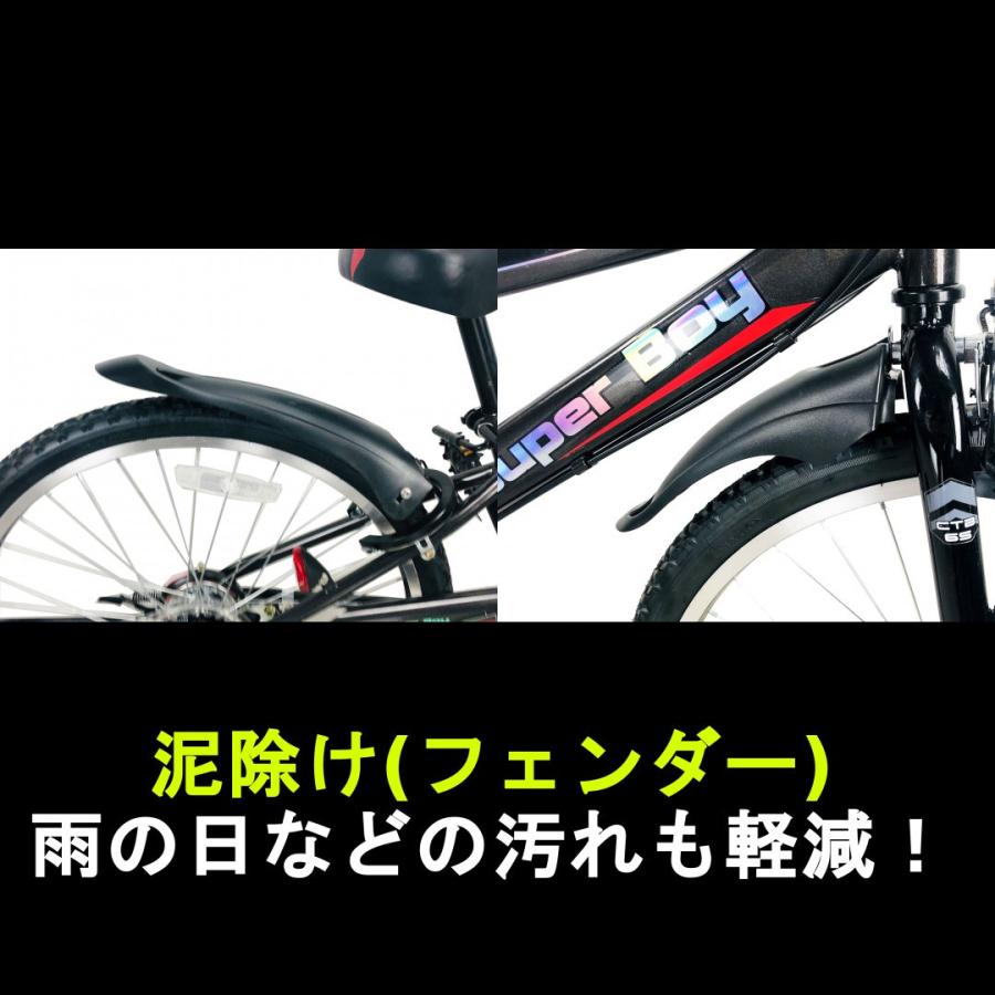 子供用自転車 24インチ 子ども用 自転車 6段変速  クリスマス カゴ ACE BUDDY CTB246｜aiton｜08