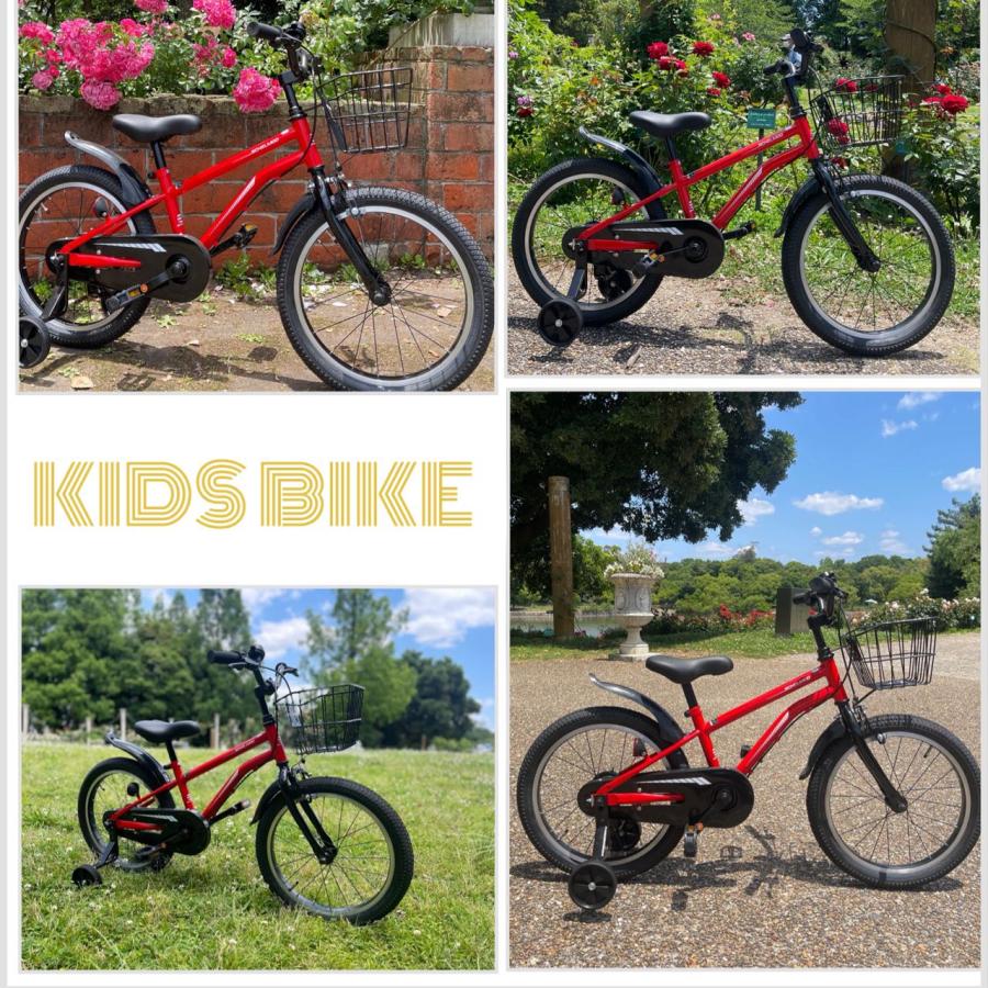 メゾピアノ　補助輪　幼児用自転車 18インチ 東大阪近郊お届け可能 幼児用自転車 18インチ 補助輪 カゴ付き カッコいい ジュニア
