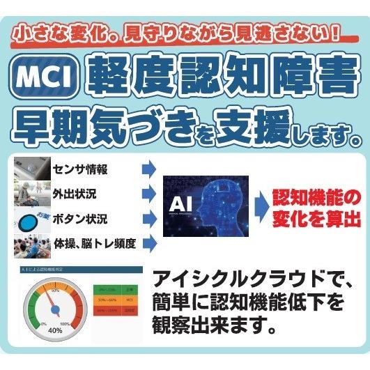 【MRタイプ】24時間365日の見守り＆認知機能低下の早期の気づき支援システム『見守りプラス認知のアイシル』 |  | 04