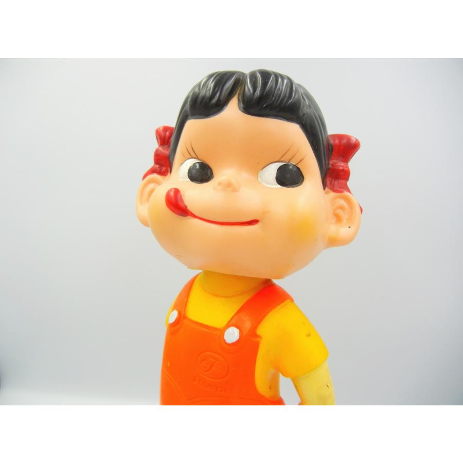 首振りペコちゃん ブリキ台座 頭ネジ2本 80年代 人形 首振りペコちゃん ブリキ台座 頭ネジ2本 80年代 人形
