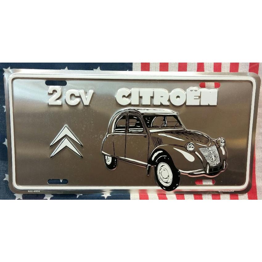 インテリア アメリカン 雑貨 ガレージ ナンバープレート CITROEN 2cv 