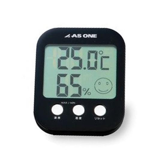 温湿度計-アズワン_カラフル温湿度計ブラックA-230-B｜aizen-shop